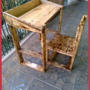 Burnished Oak Junior Desk Set